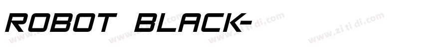 robot black字体转换